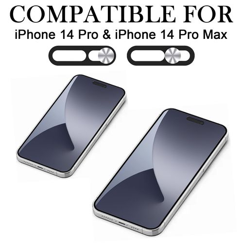 Phone Front Camera Cover,Webcam Cover Compatible for iPhone 14Pro,iPhone 14Pro Max,iPhone 15,iPhone 15Plus,iPhone 15Pro,iPhone 15Pro Max,Protect Privacy and Security,Not Affect Face Recognition,Silver