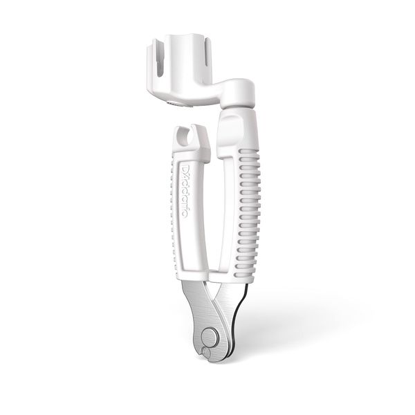 D'Addario Pro-Winder White DP0002W String Winder for Guitar with Pin Puller/Nipper Function (Banjo/Mandolin Compatible)