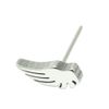 Rubby Stainless Steel Feather Stud Earrings Sold in 1 Pack Silver