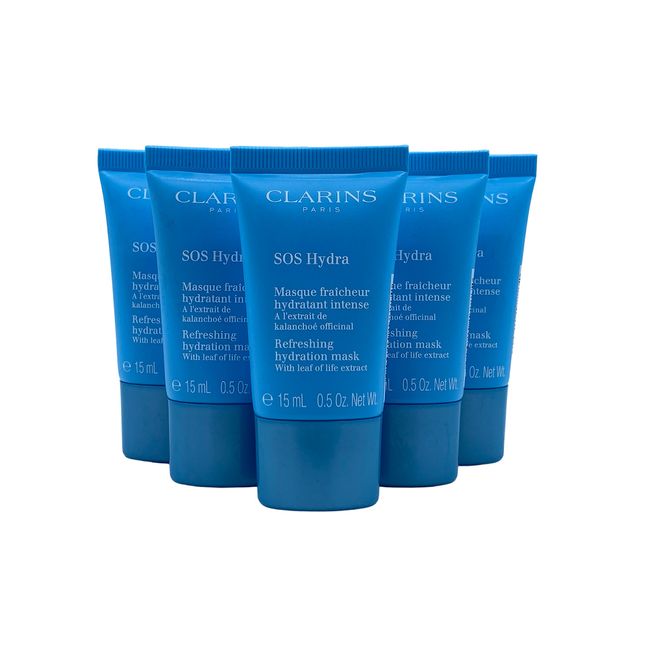 Clarins SOS Hydra Refreshing Hydration Mask - 5 Pack / 2.5 Oz