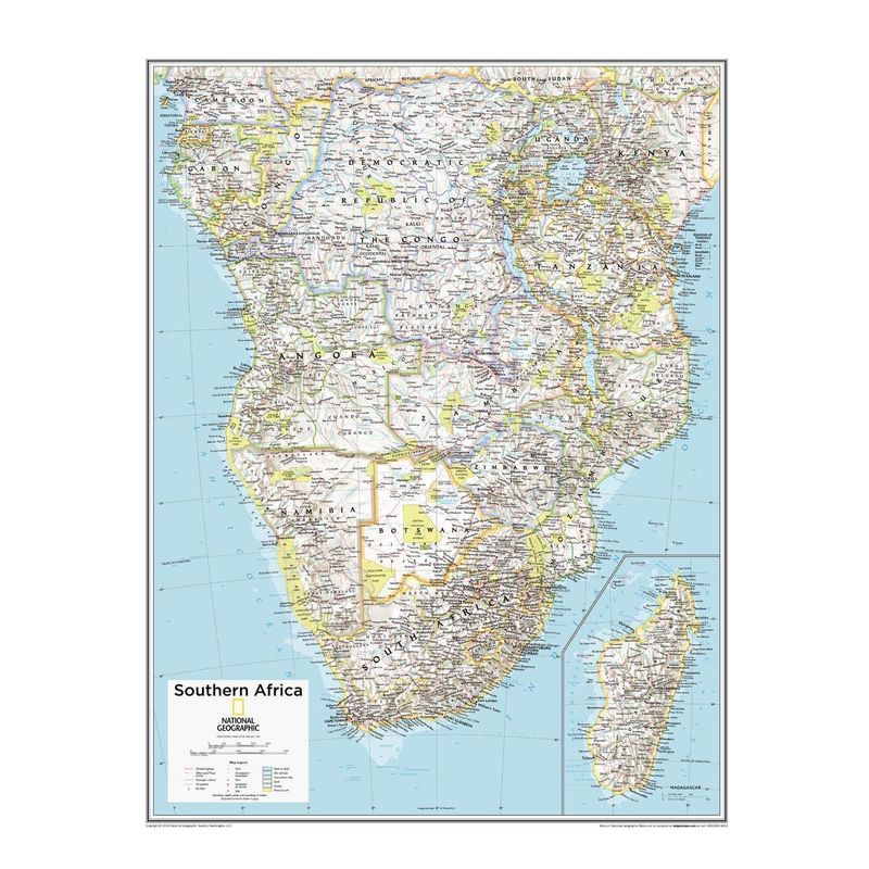 National Geographic Greenland Wall Map - 22x28 Inch Art Quality Print On Durable Material