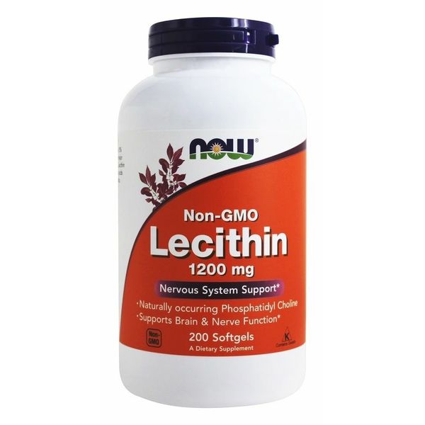 Lecithin 1200 mg 200 Softgels - NOW Foods