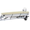 Classic Accessories DryGuard Waterproof Boat Cover, Fits Boats 14' - 16' L x 75" W, Trailerable Boat Cover with Bow, Windshield and Stern Reinforcement Panels, Model A