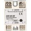 Fafeicy DC to DC Solid State Relay, SSR-60DD 60A 3-32VDC to 5-200VDC Electronic Relay Solid State Switch