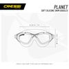Cressi Planet, Clear/White/Blue, Clear Lens