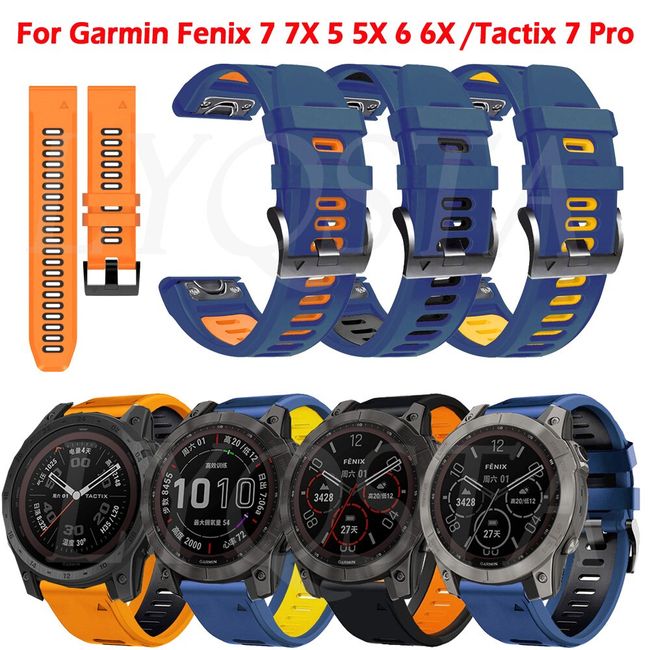 Quick Release Silicone Watchband Strap Slangs For Garmin Fenix 7