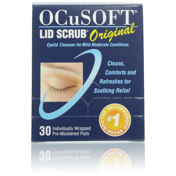 OCuSOFT Lid Scrub Original Pre-Moistened Pads, 30 Count