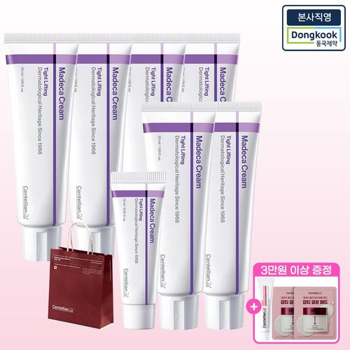 [본사직영] 마데카크림 타이트 리프팅 50ml 6개 + 15ml 1개 + 쇼핑백 1개