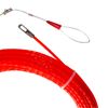 IRSCorp 15M 50ft Fish Tape Cable Puller Kit 4.3mm PET Electrical Cable Puller Through Wall Wire Guide Device Threader Fish Cable Fastener Orange