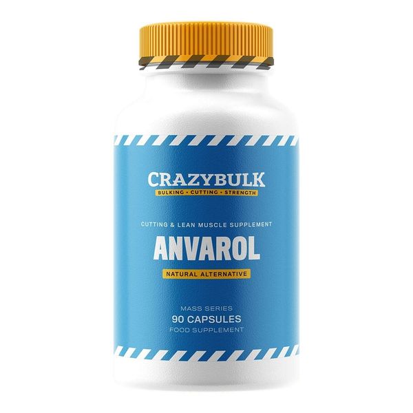 CrazyBulk ANVAROL for Cutting & Lean Muscle Supplement 90 Capsules