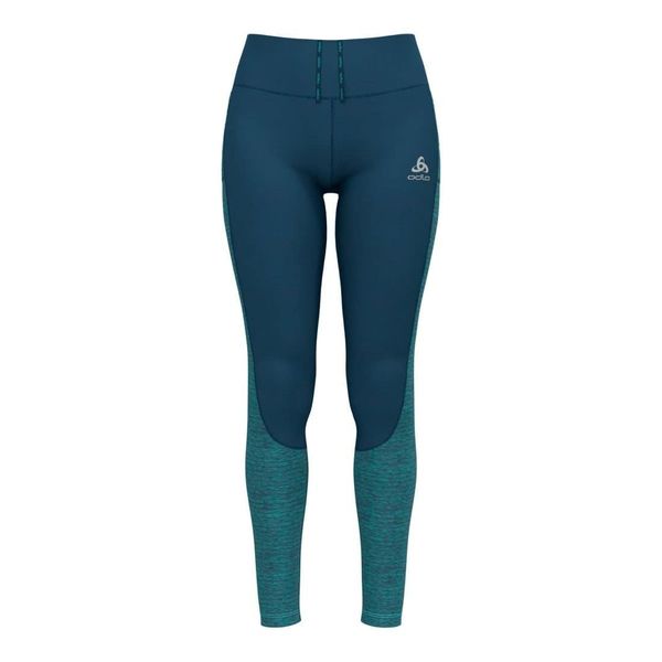 Odlo Damen Lauftight RUN EASY WARM, blue wing teal, S