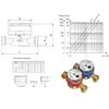 Cold Water Meter Flow 3/4inch (1inch) BSP 4,0 m3/h