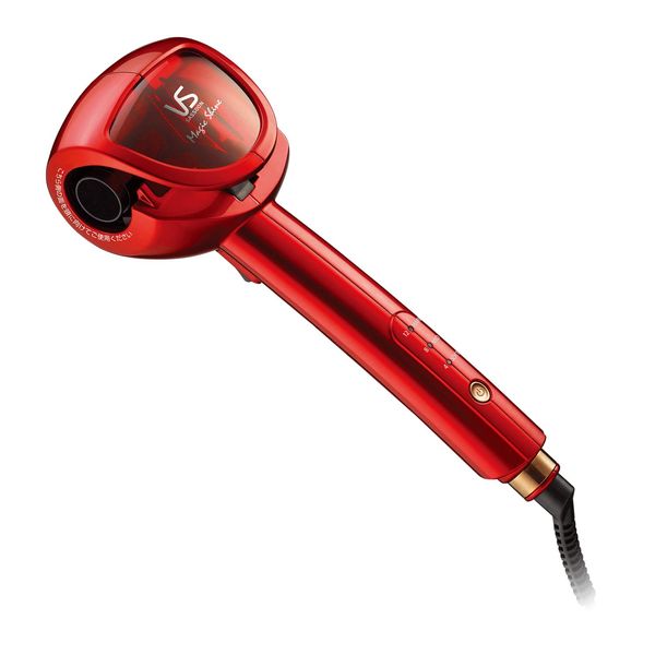 Vidal VSA-110/RJ Sasoon Hair Iron, Auto Curling Iron, 3 Levels of Finishing, Red