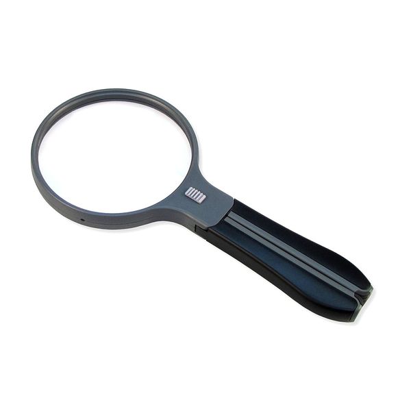 Carson LED Lighted Hands-Free or Handheld Split Handle 2x Magnifier with 3.5x Spot Lens