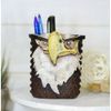 Bald Eagle Cell Phone Pen Toothbrush Make Up Brush Holder Figurine