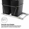 Waste Container Double Garbage Can 35 Quart Pull Out Trash Kitchen Under Cabinet