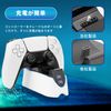 Mcbazel PS5 Edge Controller Charging Stand, Charge 2 Devices Simultaneously, Fast Charging, Overcharge Prevention, PS5 Dual Sense Controller with USB-C Cable - White