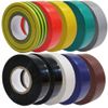 10 Mixed Multi Colour PVC Electrical Insulation Tape 20M Professional Electrician