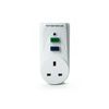 STATUS White Circuit Breaker | 13A UK Plug RCD Socket Adapter | SRCDX3