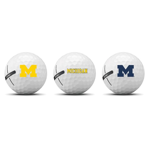Michigan Wolverines (Officially Licensed) 3 Pack Taylormade Golf Balls