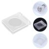 HOMSFOU 6PCS Wall Button Cover Lockout Box Transparent Push Button Switch Cover Push Button Switch Cap