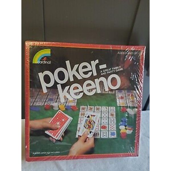 VINTAGE POKER-KEENO FAMILY PARTY GAME CARDINAL 1981 Brand NEW SEALED