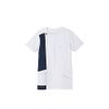 Natural Smile Zip Up Scrub, white/navy, S