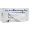 S&T INC. 50 Pack 11.8" x 11.8" Microfiber Cleaning Cloth with Box, Bulk Micro...