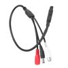 CCTV Mic Cable, Sound Pickup Microphone Mini Microphone High Sensitive Pickup Audio Mic for CCTV Security Camera DVR Sound