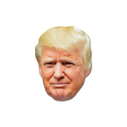 Star Cutouts SM251 Fun Cardboard Face Mask of Donald Trump. Great Talking Point, Fun for Events and Parties. Hand/A, Bronze
