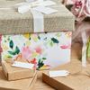 Box.it.pack.it Kraft Paper Gift Tags, Black, Scallop 4 x 2 cm, 100 Pack with String