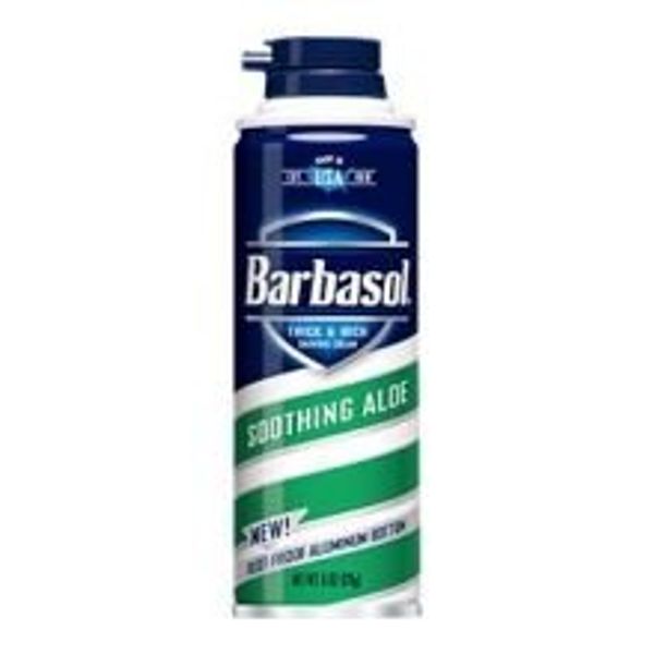 Barbasol Soothing Aloe Thick and Rich Shaving Cream, 6 Ounce - 12 per case.