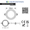12w Round Recessed LED Ceiling Panel Light Dual Colour Cool White Red Ring