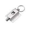 sourcing map Door Barrel Bolt, Stainless Steel Ring-Pull Spring Loaded Auto Sliding Latch