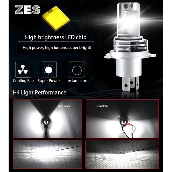 HEAD LIGHT BULB LED H4 AWL-500