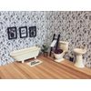 Dolls House Three Piece Bathroom (DF026) - 1:12 Scale Miniatures | Minimum World