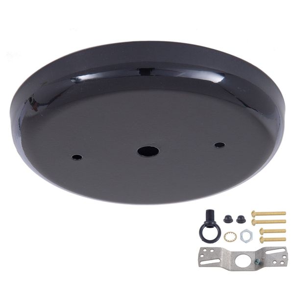 B&P Lamp® 5 1/4 Inch Steel Canopy Kit (Black)