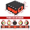 N&S Juvyig Multi-Function Foldable Level Tool - Multi-Angle Measuring Woodworking Tools - Precise Leveling in Any Position Ruler w/Magnetic (ABS)