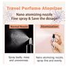 6PCS Mini Refillable Travel Portable Perfume Atomizer Bottle Spray Pump Case