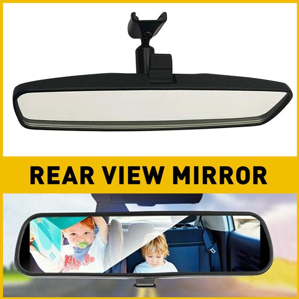 Quality 8" Black Rear View Mirror Interior Replacement Day Night For Universal