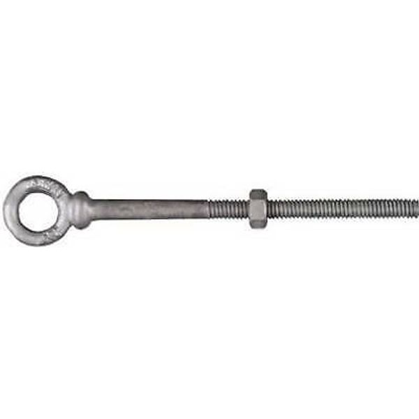 1/4 x 4-Inch Galvanized Forged Eye Bolt