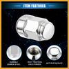 Partuto 5 Pcs Wheel Lug Nuts Compatible for Honda CR-V, Durable M12x1.5 Replacement