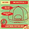 I'm A Coffee Maker. I Got This. I Think... - Leather Black Patch Engraved Trucker Hat, Navy-White, One Size
