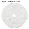 sourcing map Insulation Braid Sleeving, 9.8Ft-4mm High Temp Fiberglass Sleeve White