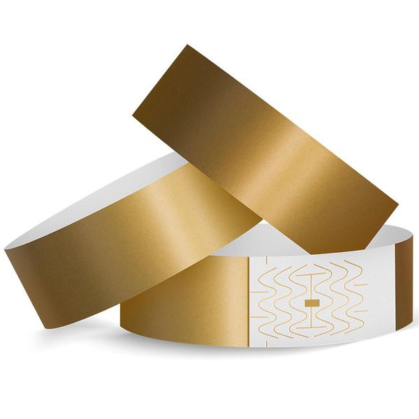 Disposable Wristbands, Paper Wristbands, 100 Sheets, 0.7 x 9.8 inches (1.9 x 25 cm), Waterproof, Tear Resistant, Suitable for Amusement Parks, Water Parks, Waterproof, Concert and Amusement Parks,