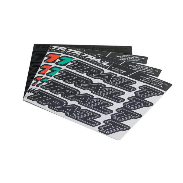 Trail One Components Crockett Handlebar Decal Kit - Black/White Outline