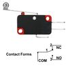 Heschen Micro Switch, V-156-1C25, 7.5A 250VAC, Ith 20A, SPDT, Long Roller Lever, 2 Pack