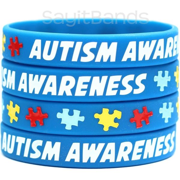 Five (5) Autism Awareness Wristbands