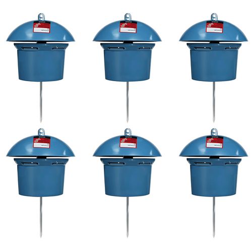 Pestoptek 6 Pack Snake Repellent Container Refillable Snake Bait Container for Outdoor, Weather-Resistant Design for Lawn, Garden, Yard - No Bait Included