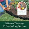 Dalen HammerEdge Pound in Edging - 16 Durable Interlocking Pieces -18 feet of Coverage - Made in USA - Easy to Install - 1 Pack